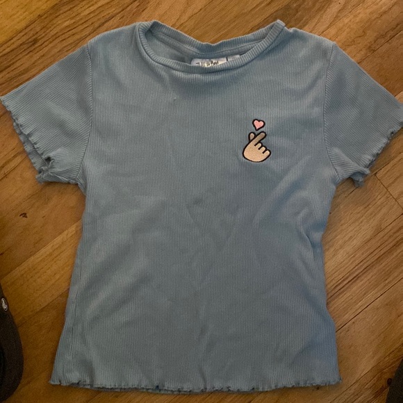 Blue tee. Size s/m. Hardly worn. - Picture 1 of 2